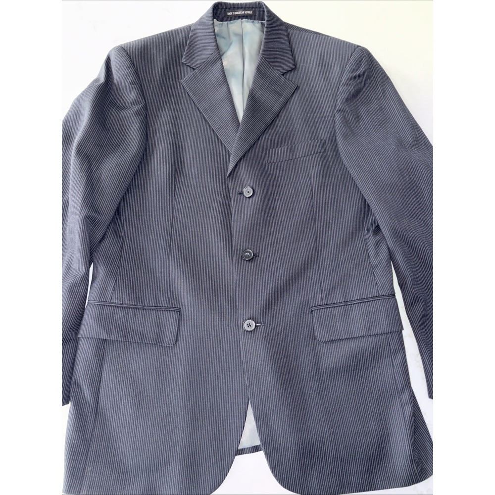 Gianfranco Ruffini Italy Pinstripe Wool Mens 38R Blazer Sport Coat Suit‎ Jacket